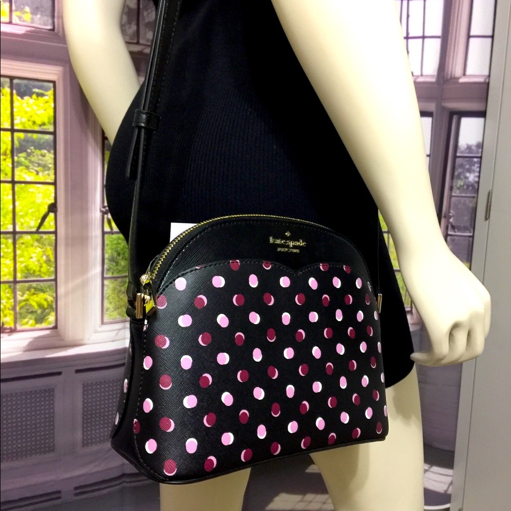 NWT Kate Spade Black Payton Dome Crossbody Bag - Picture 3 of 13